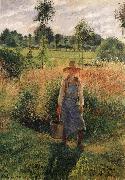Camille Pissarro The Gardener,Afternoon Sun,Eragny oil painting